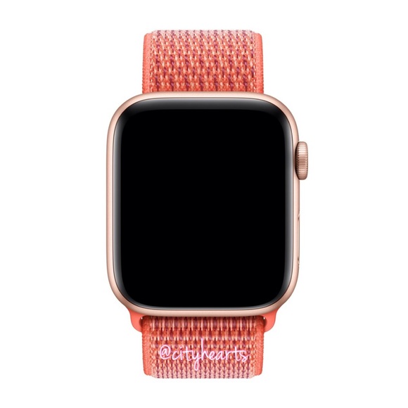 NEW Nectarine Orange Apple Watch Sport Loop Band - Picture 2 of 5